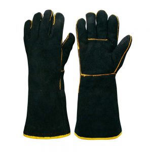 Black & Gold Welder Gauntlets CS09/P038